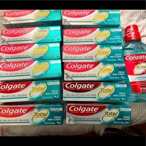 12 Colgate Total Toothpastes & 1 Mouthwash